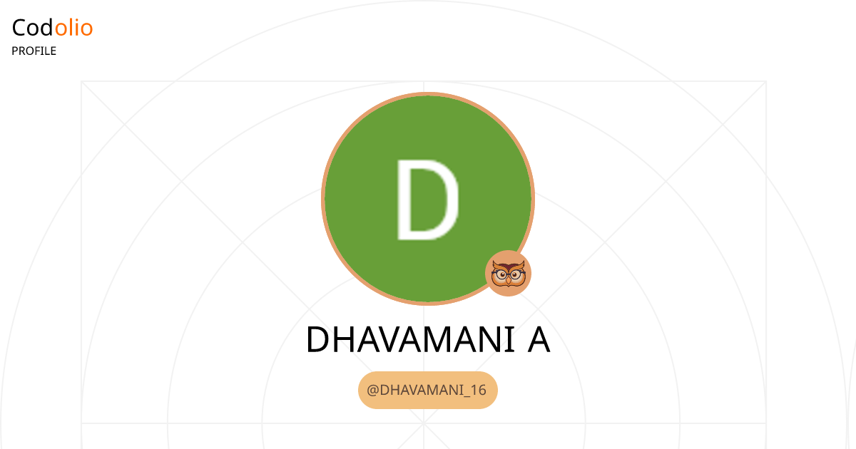 DHAVAMANI_16 | Codolio